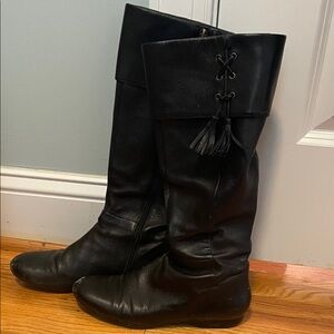 Enzo Angiolini Black Over the Knee Boots